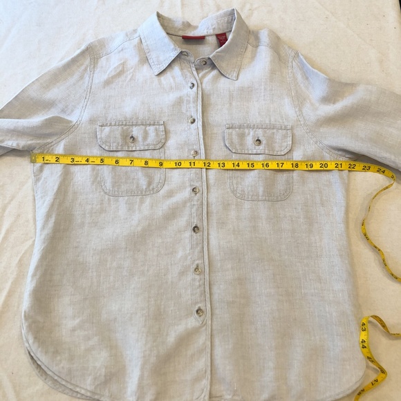 Valerie Stevens button up linen blouse - Picture 9 of 15